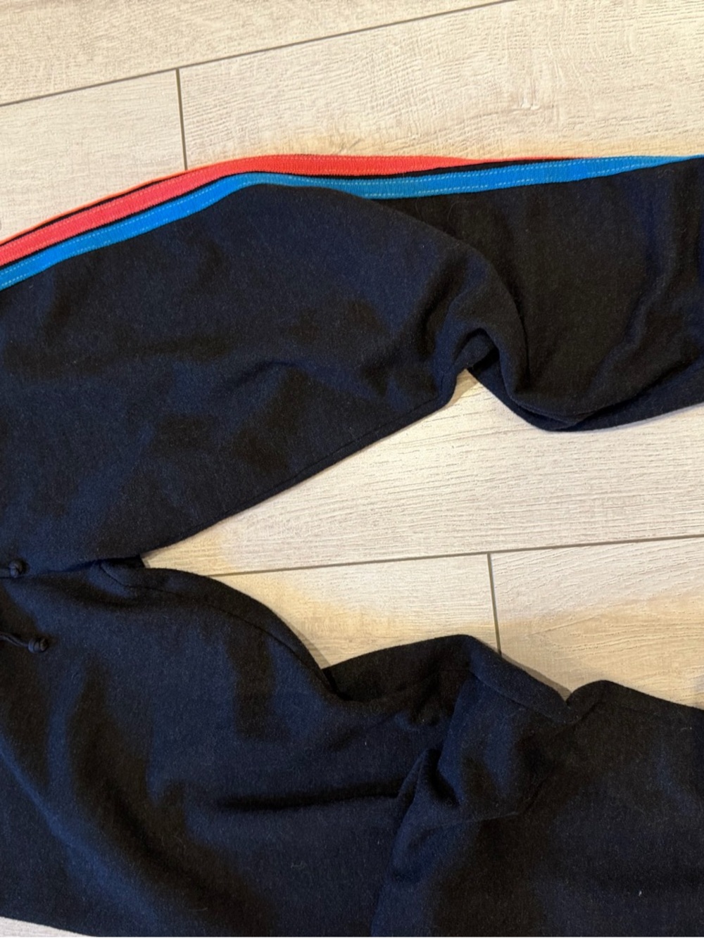 Aviator Nation Charcoal Hoodie with Orange Stripe Accent and matching pants - Picture 2 of 6